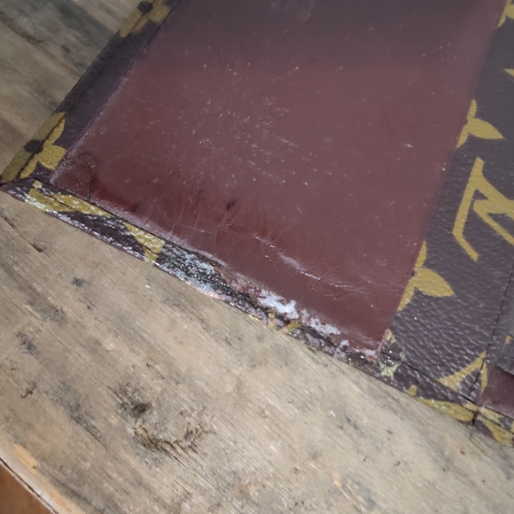 DAMAGED 80s Louis Vuitton LV large wallet Vintage multi pocket DAMAGED project - Picture 12 of 16